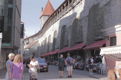 Street in Old Town Tallinn, Estonia