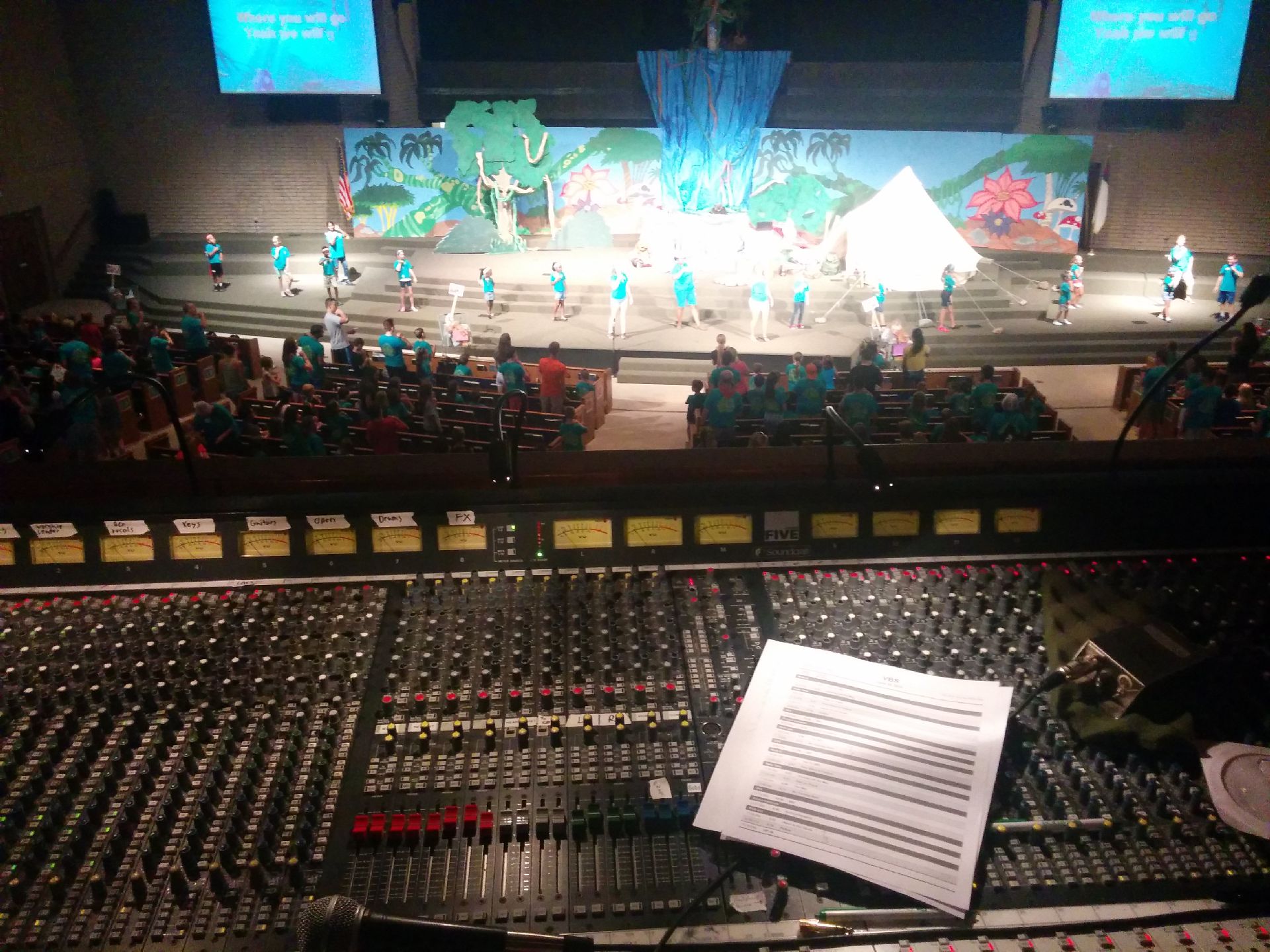 VBS view from sound board June 25 2015